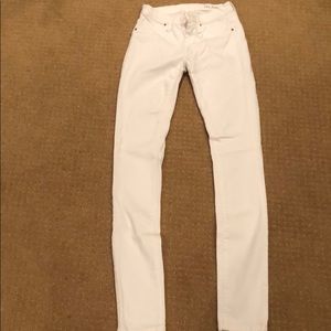 Blank white skinny jeans